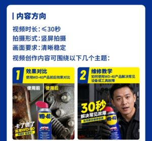 发视频,赢千元大奖!WD-40“能修就不换”活动高燃开启!